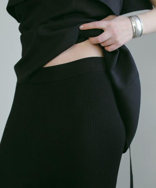 MANOF（マノフ）の「RIB KNIT PANTS（その他パンツ・レディース・ブラック/ライム・S/M）」の13枚目の写真