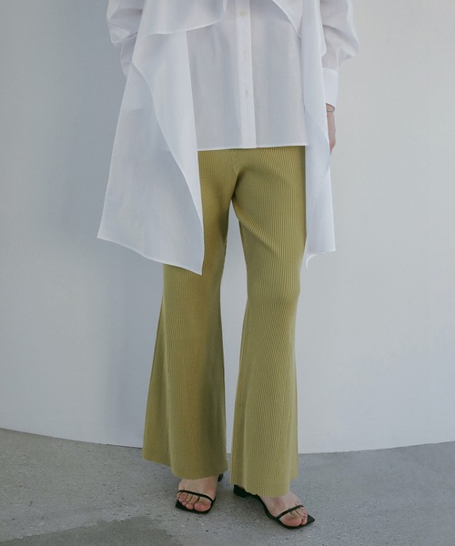 MANOF（マノフ）の「RIB KNIT PANTS（その他パンツ・レディース・ブラック/ライム・S/M）」の16枚目の写真