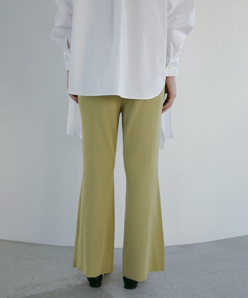 MANOF（マノフ）の「RIB KNIT PANTS（その他パンツ・レディース・ブラック/ライム・S/M）」の7枚目の写真