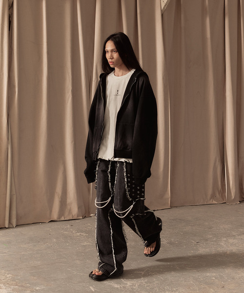 LIBERE リベーレ / LOGO ZIP-UP HOODIE エクセラジップアップロゴ