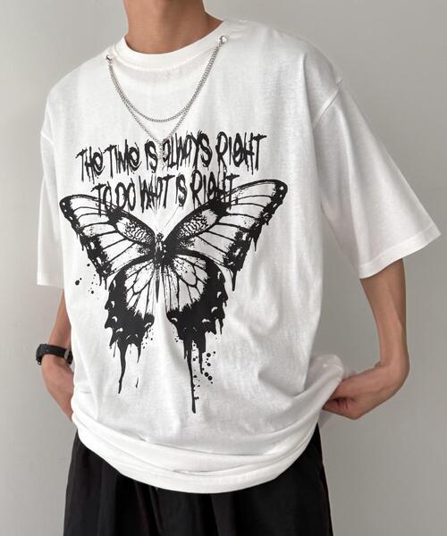 WEGO（ウィゴー）の「WEGO/アクセ付きハードグラフィックT（Tシャツ/カットソー・メンズ・ホワイト系その他/ホワイト/ブラック系その他/ブラック・MEDIUM/LARGE）」の13枚目の写真