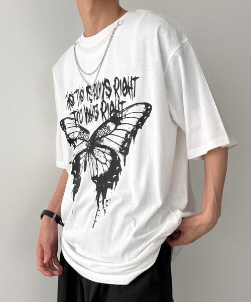 WEGO（ウィゴー）の「WEGO/アクセ付きハードグラフィックT（Tシャツ/カットソー・メンズ・ホワイト系その他/ホワイト/ブラック系その他/ブラック・MEDIUM/LARGE）」の14枚目の写真