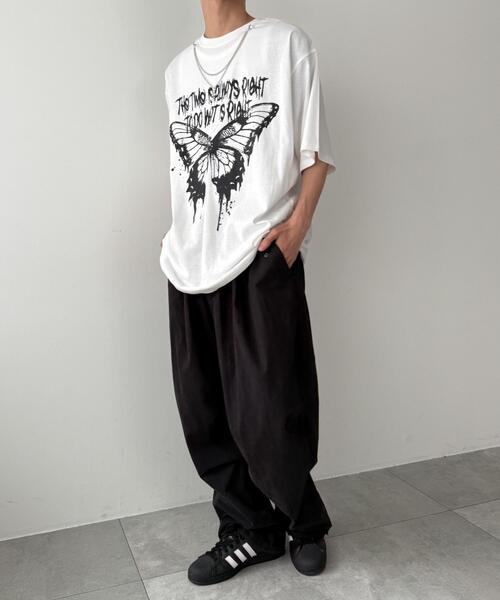WEGO（ウィゴー）の「WEGO/アクセ付きハードグラフィックT（Tシャツ/カットソー・メンズ・ホワイト系その他/ホワイト/ブラック系その他/ブラック・MEDIUM/LARGE）」の15枚目の写真
