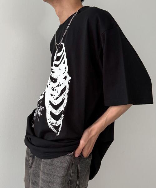 セール】WEGO/アクセ付きハードグラフィックT（Tシャツ