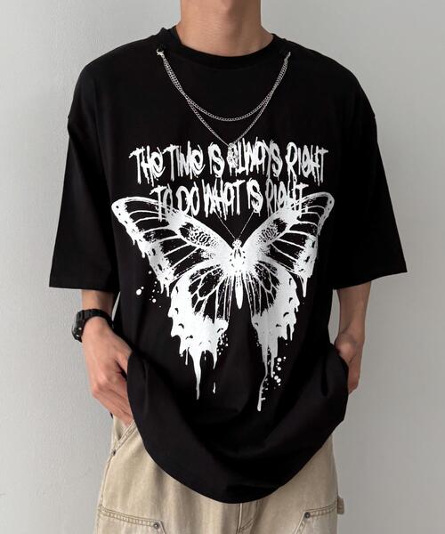 WEGO（ウィゴー）の「WEGO/アクセ付きハードグラフィックT（Tシャツ/カットソー・メンズ・ホワイト系その他/ホワイト/ブラック系その他/ブラック・MEDIUM/LARGE）」の19枚目の写真