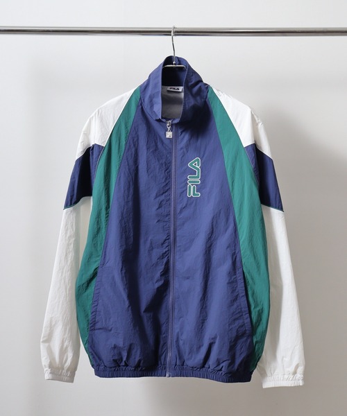 想像を超えての ✨希少✨FILA✨ナイロンジャケット 白 青