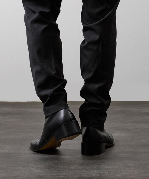 PADRONE パドローネ / BL SQUARE SIDE ZIP BOOTS スクエアトゥサイド