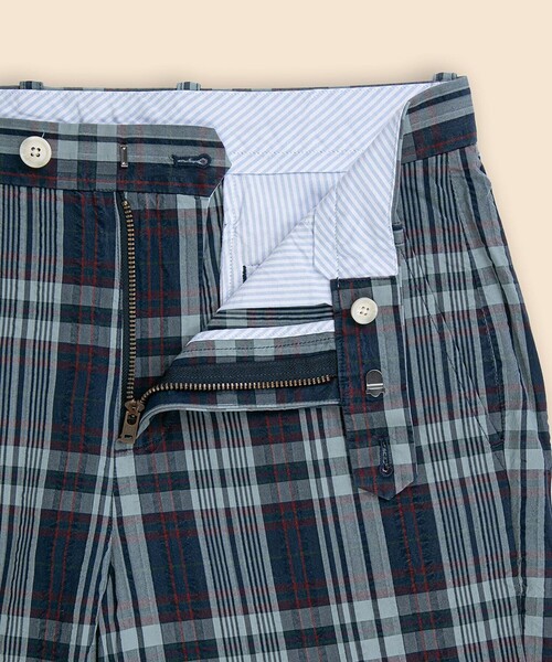 BROOKS BROTHERS(ブルックスブラザーズ)の「コットン マドラス プレーンフロントパンツ Regular(その他パンツ・メンズ・ネイビー・30inch/31inch/32inch/33inch/34inch/35inch/36inch/38inch)」の3枚目の写真