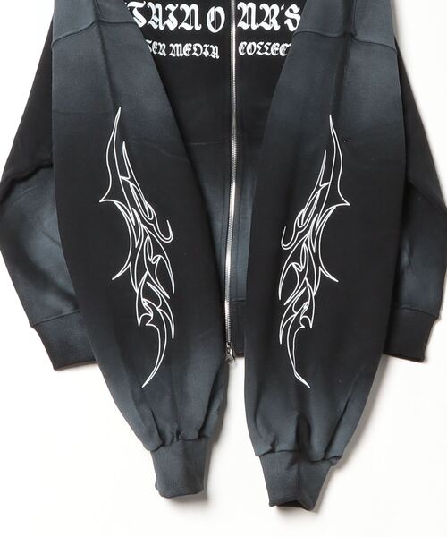 ARULE（アルール）の「A'GEM/9 × .kom 『ARULE/アルール』 バッククロススプレー加工パーカー（パーカー・レディース・アイボリー/ブラック・FREE）」の14枚目の写真