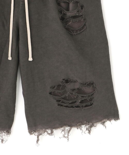 DANKE SCHON（ダンケシェーン）の「DankeSchon/ダンケシェーン/WATERDYE SWEAT CARGO SHORTS（スウェットパンツ・メンズ・チャコールグレー・L/M）」の5枚目の写真