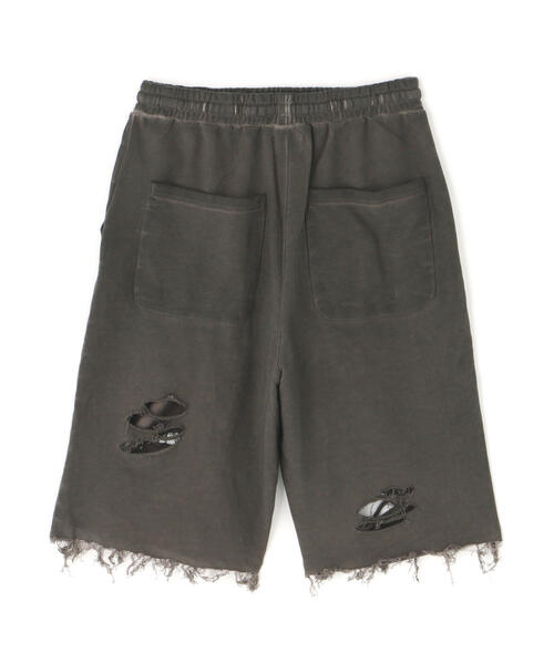 DANKE SCHON（ダンケシェーン）の「DankeSchon/ダンケシェーン/WATERDYE SWEAT CARGO SHORTS（スウェットパンツ・メンズ・チャコールグレー・L/M）」の2枚目の写真