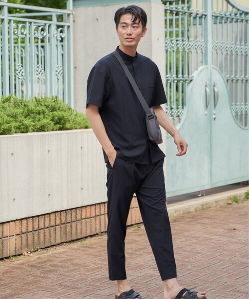ikka(イッカ)の「【イージーケア/セットアップ対応】Reflax(R) リラックスバンドカラーシャツ(シャツ/ブラウス・メンズ・グリーン/ダークネイビー/ベージュ・M/L/XL/S)」の18枚目の写真