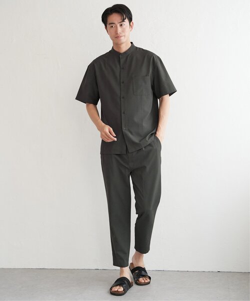 ikka(イッカ)の「【イージーケア/セットアップ対応】Reflax(R) リラックスバンドカラーシャツ(シャツ/ブラウス・メンズ・グリーン/ダークネイビー/ベージュ・M/L/XL/S)」の21枚目の写真