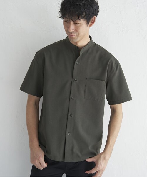 ikka(イッカ)の「【イージーケア/セットアップ対応】Reflax(R) リラックスバンドカラーシャツ(シャツ/ブラウス・メンズ・グリーン/ダークネイビー/ベージュ・M/L/XL/S)」の22枚目の写真