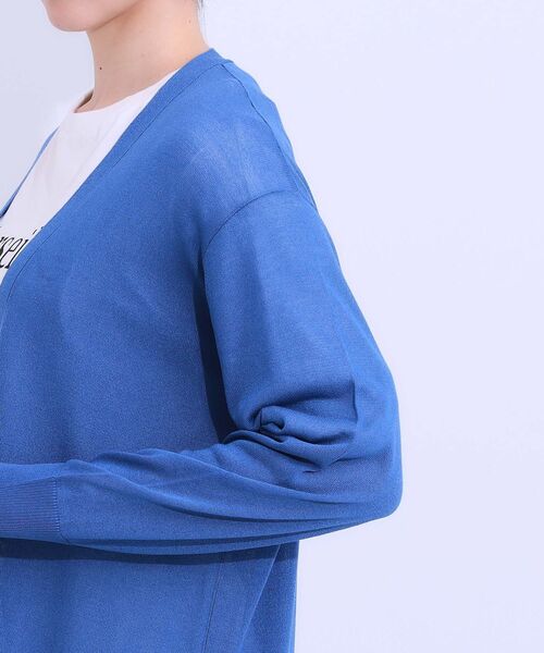 DRESKIP(ドレスキップ)の「【洗える/ひんやり】体型カバーにも トッパー ロングカーディガン(カーディガン/ボレロ・レディース・ブラック/ライトベージュ/ブルー・01/02/03)」の20枚目の写真