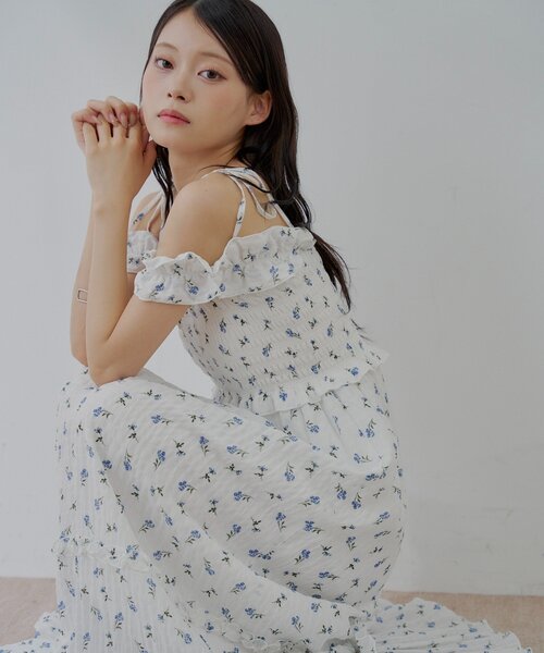 セール】【5色展開】フリルデザインベアワンピース（ワンピース