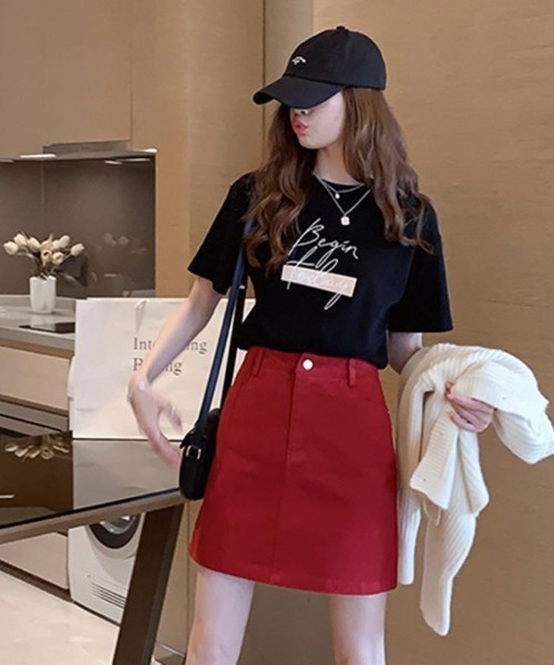 LETee(レティー)の「Beginロゴプリントティーシャツ(Tシャツ/カットソー・レディース・ホワイト/グレー/ブラック・FREE)」の7枚目の写真
