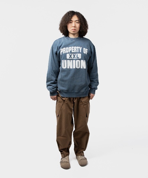 UNION（UNION TOKYO）（ユニオン）の「UNION TOKYO XXL CREW ユニオン トーキョー スウェット（スウェット・メンズ・ネイビー/ブラック・LARGE/X-LARGE）」の4枚目の写真