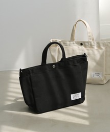 colleca la（コレカラ）の「［2WAY］4ポケットキャンバスミニトートバッグ（トートバッグ）」