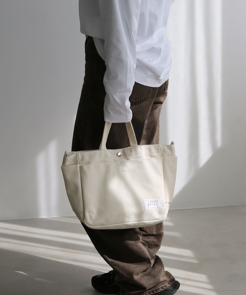 2WAY］4ポケットキャンバスミニトートバッグ（トートバッグ）｜colleca