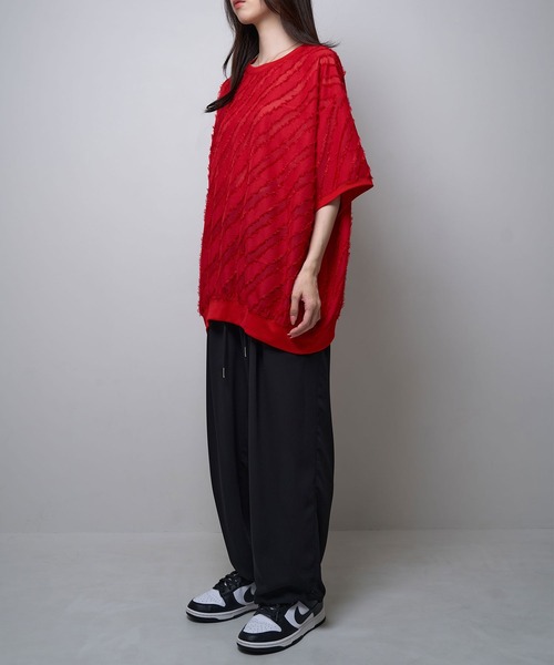 Nora Lily(ノラリリー)の「【Nora Lily】2 Tuck Wide Relax Pants(UNISEX)(デニムパンツ・メンズ・ライトパープル/グレイッシュベージュ/ブラック・FREE)」の8枚目の写真