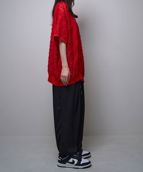 Nora Lily(ノラリリー)の「【Nora Lily】2 Tuck Wide Relax Pants(UNISEX)(デニムパンツ・メンズ・ライトパープル/グレイッシュベージュ/ブラック・FREE)」の10枚目の写真