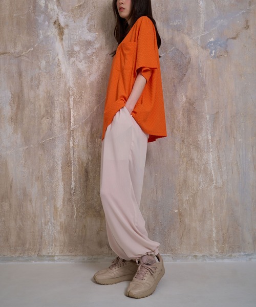 Nora Lily(ノラリリー)の「【Nora Lily】2 Tuck Wide Relax Pants(UNISEX)(デニムパンツ・メンズ・ライトパープル/グレイッシュベージュ/ブラック・FREE)」の15枚目の写真