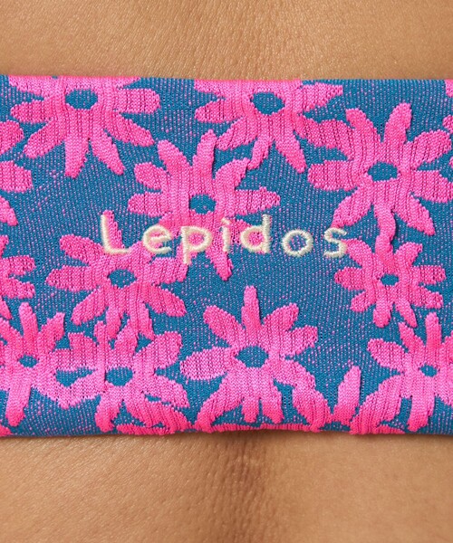 Lepidos（レピドス）の「＜Lepidos＞ジャガードフラワー トップ（水着・レディース・ブラウン/コバルトブルー・S/M）」の19枚目の写真