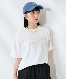 フロントバックロゴ箔プリントTシャツ