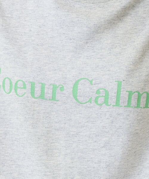 FREAK'S STORE(フリークスストア)の「フロントバックロゴ箔プリントTシャツ(Tシャツ/カットソー・レディース・杢グレー/オフホワイト/イエロー・フリ-)」の20枚目の写真