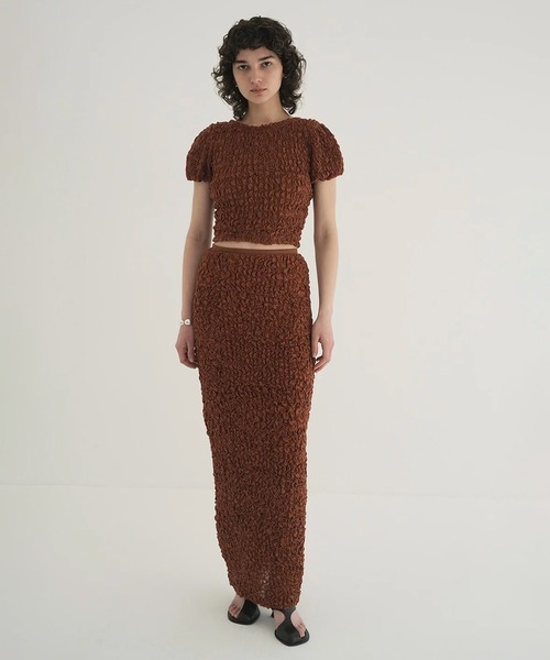CLANE SHIRRING STRAIGHT SKIRT 3色 CLANE SHIRRING STRAIGHT SKIRT 3色