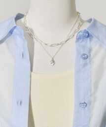 AMERICAN HOLIC | 2連チェーン×ワントップネックレス(ネックレス)