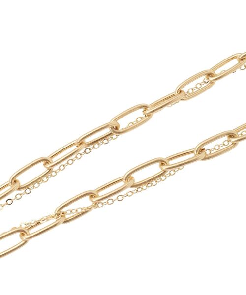 AMERICAN HOLIC（アメリカンホリック）の「2連チェーン×ワントップネックレス（ネックレス・レディース・シルバー/ゴールド・FREE）」の7枚目の写真