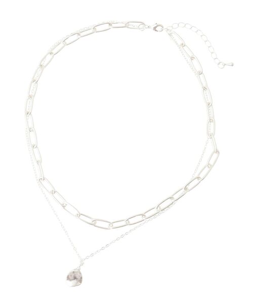 AMERICAN HOLIC（アメリカンホリック）の「2連チェーン×ワントップネックレス（ネックレス・レディース・シルバー/ゴールド・FREE）」の8枚目の写真