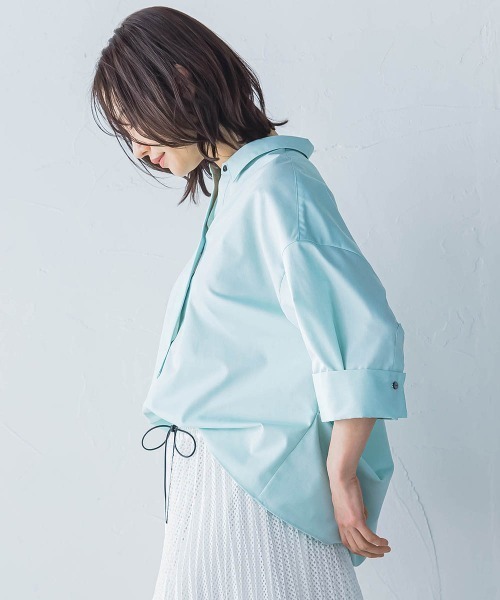 LAUTREAMONT（ロートレアモン）の「シワ軽減オックスフォードブラウス≪洗濯機で洗える≫（シャツ/ブラウス・レディース・グリーン/イエロー/ホワイト/ライトブルー・9号）」の3枚目の写真