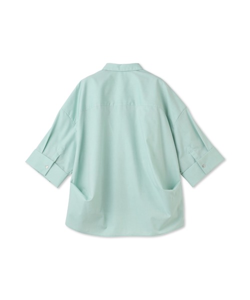 LAUTREAMONT（ロートレアモン）の「シワ軽減オックスフォードブラウス≪洗濯機で洗える≫（シャツ/ブラウス・レディース・グリーン/イエロー/ホワイト/ライトブルー・9号）」の10枚目の写真