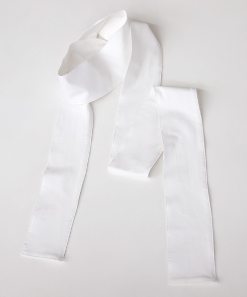 select MOCA Et(セレクトモカエト)の「【Et】Tie-Detail Balloon Sleeve V-Neck Knit Top(Tシャツ/カットソー・レディース・ブラック/オフホワイト・FREE)」の6枚目の写真