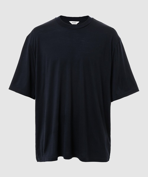 DIGAWEL(ディガウェル)の「Merino Wool T-shirt/Midsommar(Tシャツ/カットソー・メンズ・ネイビー/ブラック/ブラック系その他・2)」の1枚目の写真
