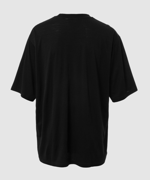DIGAWEL(ディガウェル)の「Merino Wool T-shirt/Midsommar(Tシャツ/カットソー・メンズ・ネイビー/ブラック/ブラック系その他・2)」の4枚目の写真