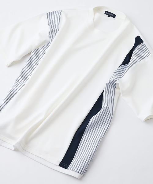 Blue Standard (ブルースタンダード)の「【Blue Standard/ブルースタンダード】接触冷感 COOLスムース フェイクレイヤード リラックスフィット切り替えデザインTシャツ(Tシャツ/カットソー・メンズ・ホワイト系その他/ブラック系その他/ホワイト系その他2/ブラック系その他3/ピンク系その他2/ブルー系その他3/グレー系その他4/ホワイト系その他4/グレー系その他5/ホワイト系その他6/ブルー系その他6/ブルー系その他5/ホワイト系その他5/グレー系その他6・X-LARGE/MEDIUM/LARGE)」の20枚目の写真