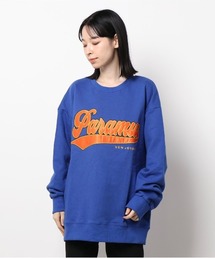 【CHICHI】PARAMUS LOGO / パラマス ロゴ 配色刺繍 クルーネック スウェット