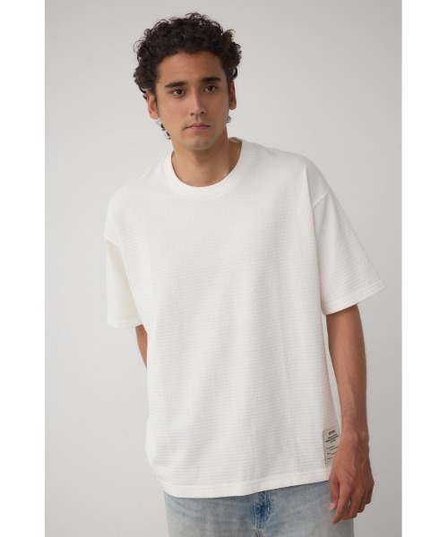 AZUL by moussy(アズールバイマウジー)の「サーフェイスチェンジミルスペックTシャツ(Tシャツ/カットソー・メンズ・オフホワイト/ライトブラック/ブロンズ・LARGE/MEDIUM)」の5枚目の写真