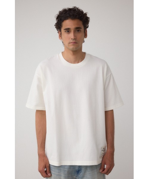 AZUL by moussy(アズールバイマウジー)の「サーフェイスチェンジミルスペックTシャツ(Tシャツ/カットソー・メンズ・オフホワイト/ライトブラック/ブロンズ・LARGE/MEDIUM)」の7枚目の写真
