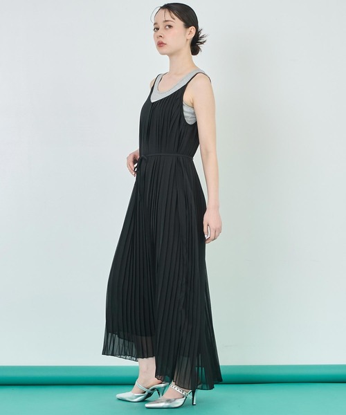 ANAYI（アナイ）の「ツイルプリーツキャミ ワンピース