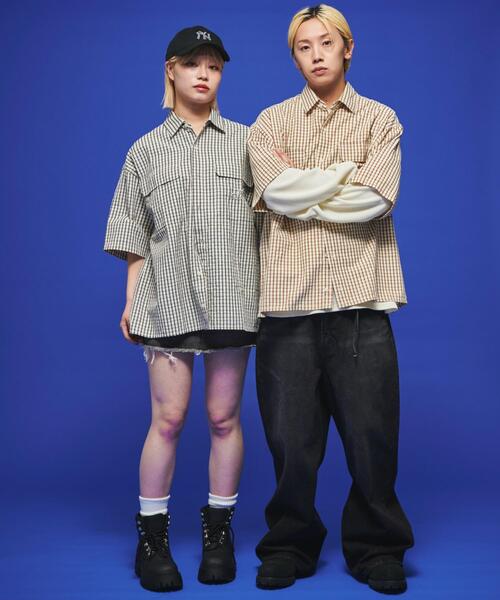 LTR DEPTH（レイターデプス）の「LTR DEPTH/ミニマムチェックロゴシャツ（シャツ/ブラウス・メンズ・ホワイト系その他2/ベージュ系その他2・LARGE/MEDIUM）」の7枚目の写真