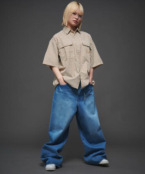 LTR DEPTH（レイターデプス）の「LTR DEPTH/ミニマムチェックロゴシャツ（シャツ/ブラウス・メンズ・ホワイト系その他2/ベージュ系その他2・LARGE/MEDIUM）」の10枚目の写真