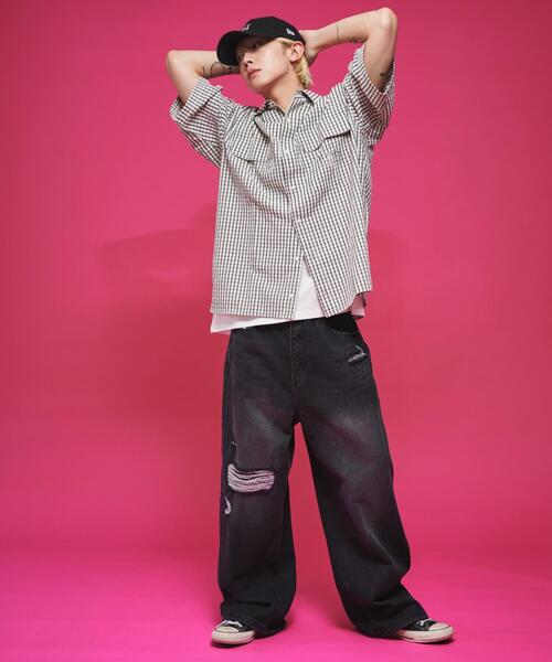 LTR DEPTH（レイターデプス）の「LTR DEPTH/ミニマムチェックロゴシャツ（シャツ/ブラウス・メンズ・ホワイト系その他2/ベージュ系その他2・LARGE/MEDIUM）」の11枚目の写真