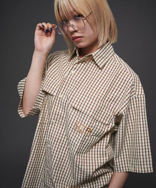 LTR DEPTH（レイターデプス）の「LTR DEPTH/ミニマムチェックロゴシャツ（シャツ/ブラウス・メンズ・ホワイト系その他2/ベージュ系その他2・LARGE/MEDIUM）」の21枚目の写真