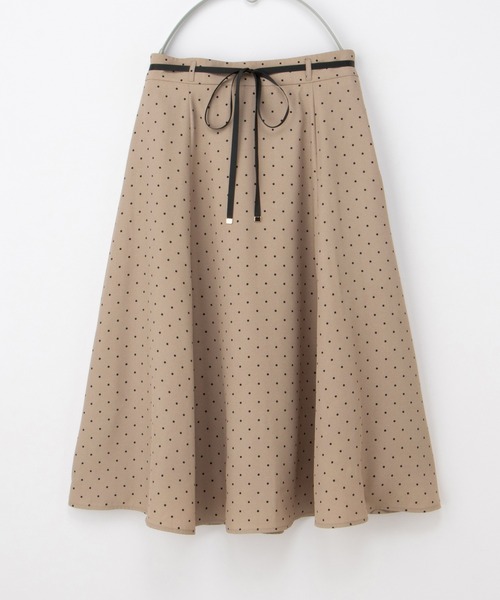 Honeys（ハニーズ）の「ベルト付フレアスカート（スカート・レディース・ネイビー系/ベージュ系その他/ブラック系その他/ホワイト系その他・LL/S/M/L）」の21枚目の写真