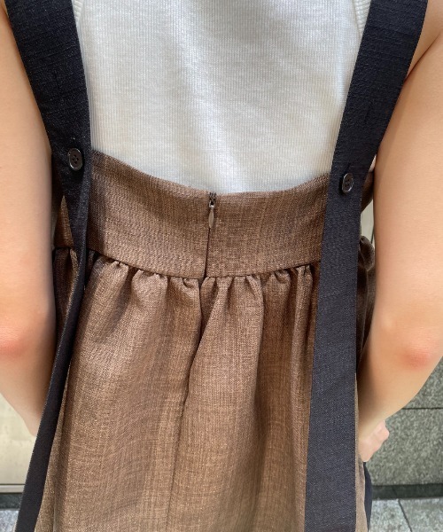 AIC.（エーアイシー）の「ロングベルトレイヤードキャミソール（キャミソール・レディース・グレー/ブラウン・FREE）」の17枚目の写真